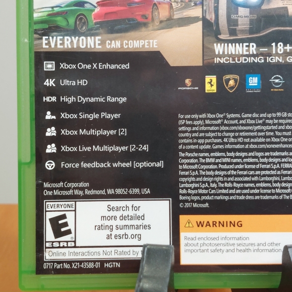 Forza Motorsport 7 Xbox One Game - Excellent Condition -🚘🏁 - Picture 9 of 11